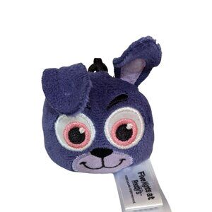 Five Nights at‎ Freddy’s Purple Bonnie Plush Keychain Backpack Hanger nwt
